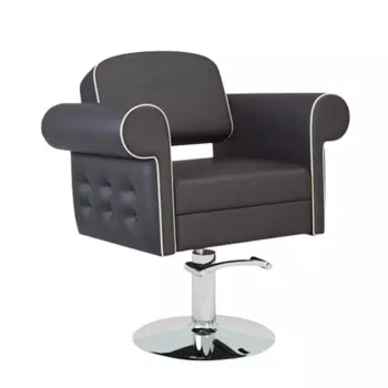 MANZANO Кресло парикмахерское, цвет шоколад - слоновая кость / Venetto