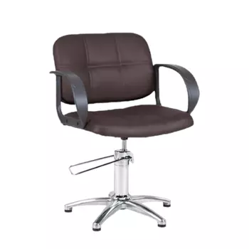 MANZANO Кресло парикмахерское, цвет шоколадный / Nuto