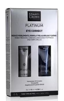 MARTIDERM Набор для кожи контура глаз (крем дневной 10 мл, крем ночной 10 мл) Платинум