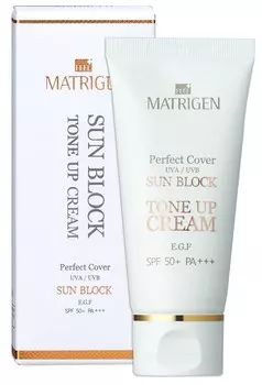 MATRIGEN Крем завершающий с высокой защитой для лица SPF 50+ / Sun Block Tone up Cream 50 мл