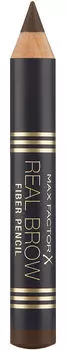MAX FACTOR Карандаш для бровей 004 / Real Brow Fiber Pencil deep brown 3 г