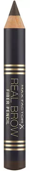 MAX FACTOR Карандаш для бровей 005 / Real Brow Fiber Pencil rich brown 3 г