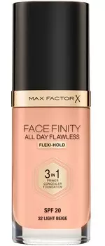 MAX FACTOR Основа тональная 32 / Facefinity All Day Flawless 3-in-1 light beige 30 мл