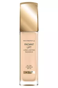 MAX FACTOR Основа тональная 75 / Radiant Lift Long Lasting Radiance golden honey 30 мл