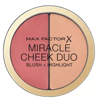 MAX FACTOR Румяна и хайлайтер 20 / Miracle Cheek Duo brown peach &amp; champagne 11 г
