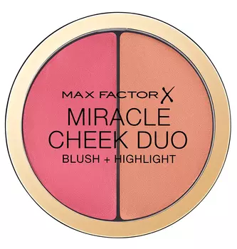 MAX FACTOR Румяна и хайлайтер 30 / Miracle Cheek Duo dusky pink &amp; copper 11 г