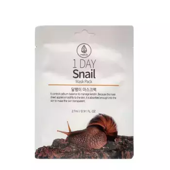 MED:B Маска тканевая с экстрактом муцина улитки / Med B 1 Day Snail Mask Pack 27 мл