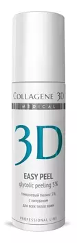 MEDICAL COLLAGENE 3D Гель-пилинг с хитозаном, на основе гликолевой кислоты 5% (pH 3,2) / Easy Peel 130 мл проф.
