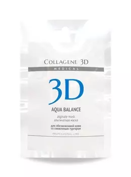 MEDICAL COLLAGENE 3D Маска альгинатная с гиалуроновой кислотой для лица и тела / Aqua Balance 30 г