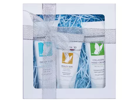 MEDICAL COLLAGENE 3D Набор Очарование для лица (гель-скраб 75 мл, крем для рук 75 мл, крем-маска 50 мл)