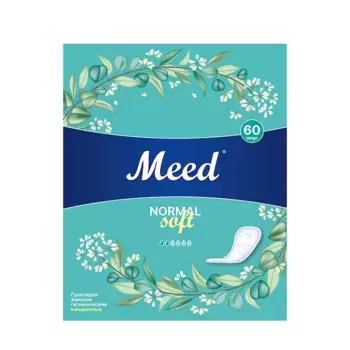 MEED Прокладки женские гигиенические ежедневные целлюлозные СОФТ / Meed 60 шт