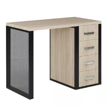 MERTZ Стол маникюрный, цвет черный - дуб устричный / Fix