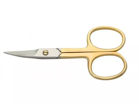 METZGER Ножницы для ногтей NS-712-HG (CVD), изогнутые, позолоченные