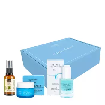 MI&KO Набор подарочный Люби и влюбляй! (маска для лица 50 мл + сыворотка для лица 30 мл + крем для лица 30 мл) Mi&KO