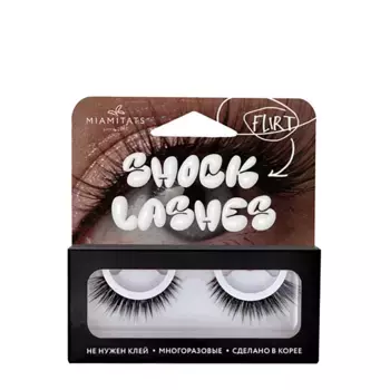 MIAMITATS Ресницы накладные многоразовые / SHOCK LASHES FLIRT 1 шт