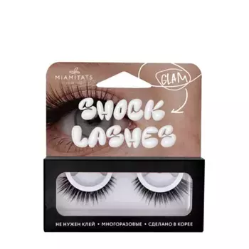 MIAMITATS Ресницы накладные многоразовые / SHOCK LASHES GLAM 1 шт