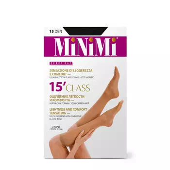 MINIMI Гольфы Nero 0, 2 пары / Mini CLASS 15