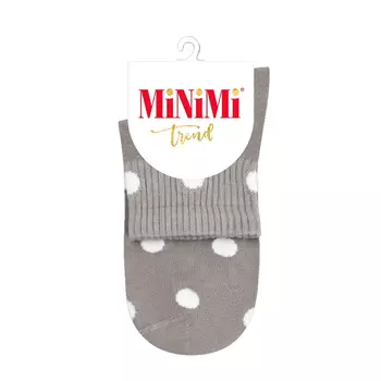 MINIMI Носки женские с высокой резинкой в горошек Grigio Chiaro 35-38 / MINI TREND 4209