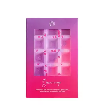 MIPASSIONcorp Бомбочка для ванны вафля, дикая ягода / MiPASSiON 140 гр