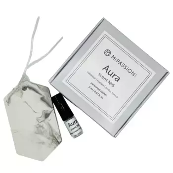 MIPASSIONcorp Саше парфюмированное мраморное из гипса, лаванда, мирра, бобы тонка / MiPASSiON Аura 1 шт