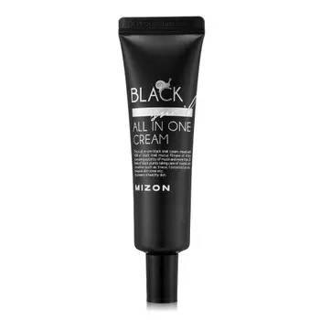 MIZON Крем с муцином черной улитки для лица, в тубе / BLACK SNAIL ALL IN ONE CREAM 35 мл