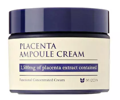 MIZON Крем увлажняющий на основе плаценты для лица / PLACENTA AMPOULE CREAM 50 мл