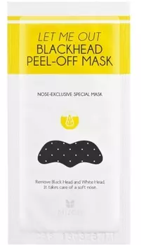 MIZON Патч для удаления черных точек / LET ME OUT BLACKHEAD PEEL-OFF MASK 1 шт