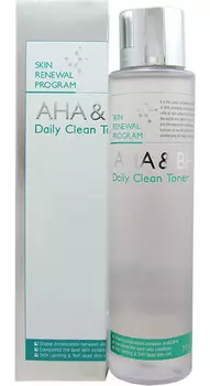 MIZON Тоник увлажняющий с AHA и BHA кислотами для лица / AHA &amp; BHA DAILY CLEAN TONER 150 мл