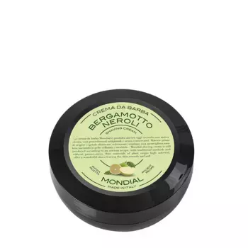 MONDIAL Крем для бритья с ароматом бергамота и нероли, пластиковая чаша / BERGAMOTTO NEROLI Luxury 75 мл