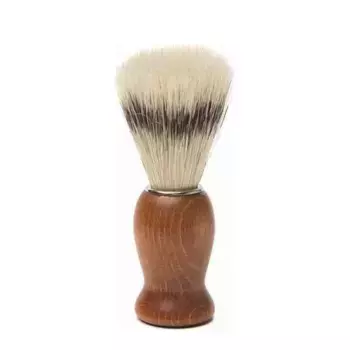 MONDIAL Помазок для бритья деревянный красное дерево со свиным ворсом / Mondial 1 шт