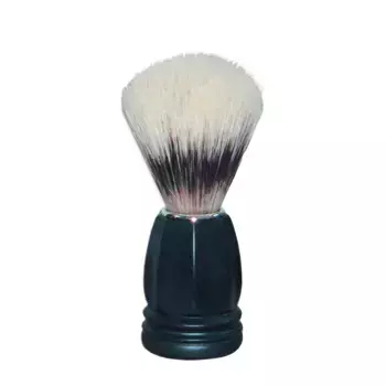 MONDIAL Помазок для бритья пластиковый черный со свиным ворсом / Mondial 1 шт