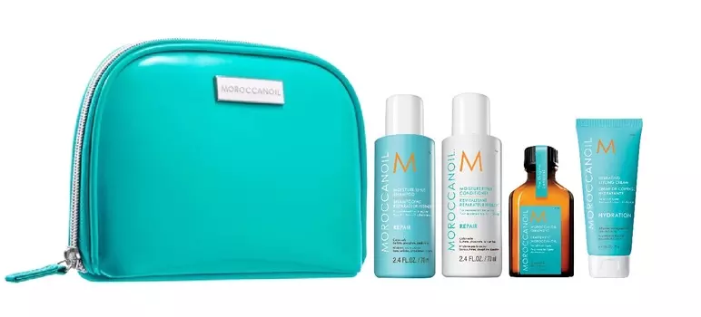 MOROCCANOIL Набор дорожный Восстановление (восстанавливающее средство 25 мл, шампунь 70 мл, кондиционер 70 мл, крем для укладки волос 75 мл) REPAIR