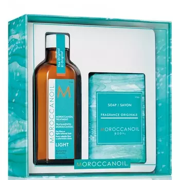 MOROCCANOIL Набор Home &amp; Away (восстанавливающее средство 100 мл, мыло 200 г) REPAIR Light