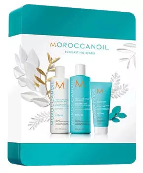 MOROCCANOIL Набор праздничный 2018, жестяная коробка (шампунь 250 мл, кондиционер 250 мл, маска 75 мл) / Repair