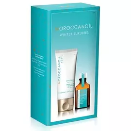 MOROCCANOIL Набор Зимняя роскошь в боксе (восстанавливающее средство для тонких и светлых волос 25 мл, крем для рук 75 мл) TREATMENT Winter Luxuries
