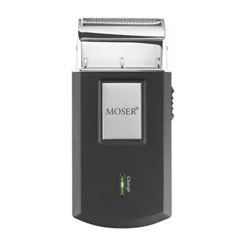 MOSER Бритва мужская компактная с тиммером для окантовки, черная / MOSER TRAVEL SHAVER 3615-0051
