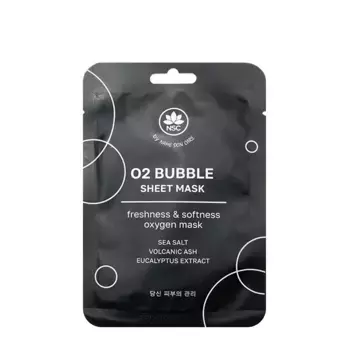 NAME SKIN CARE Маска тканевая ультраочищающая пузырьковая / O2 BUBBLE SHEET MASK 25 гр