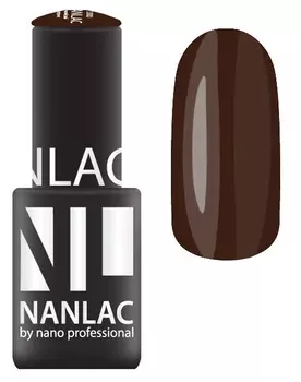 NANO PROFESSIONAL 2183 гель-лак для ногтей, black brown / NANLAC 6 мл