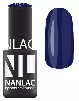 NANO PROFESSIONAL 2188 гель-лак для ногтей, black indigo / NANLAC 6 мл