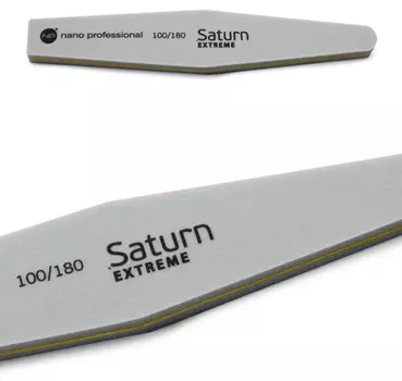 NANO PROFESSIONAL Пилка шлифовочная для ногтей 100/180 Saturn Extreme