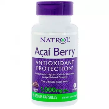 NATROL Добавка биологически активная к пище Натрол асайберри / AcaiBerry 1000 мг 75 капсул