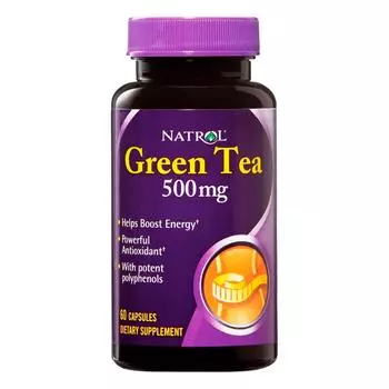 NATROL Добавка биологически активная к пище Натрол грин ти / Green Tea 500 мг 60 капсул