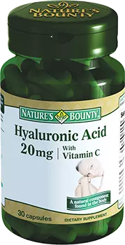 NATURE’S BOUNTY Гиалуроновая кислота 20 мг, капсулы 476 мг № 30