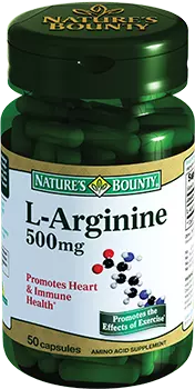 NATURE’S BOUNTY L-Аргинин, капсулы 500 мг № 50