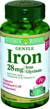 NATURE’S BOUNTY Легкодоступное железо, капсулы 28 мг № 90