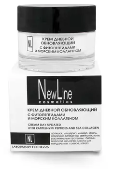 NEW LINE PROFESSIONAL Крем обновляющий дневной с фитопептидами и морским коллагеном 50 мл