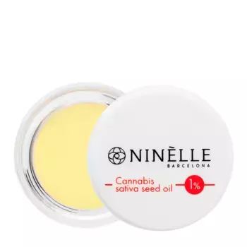 NINELLE Бальзам питательный для губ 1% масло конопли, №123 ананас / SONRISA 5 гр