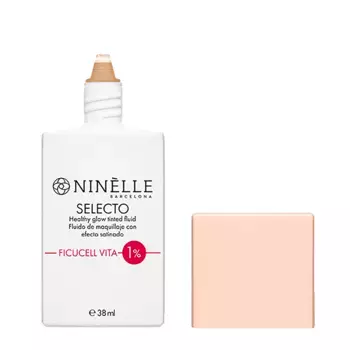 NINELLE Крем-флюид тональный с эффектом здорового сияния, №242 натуральный бежевый / SELECTO 38 мл