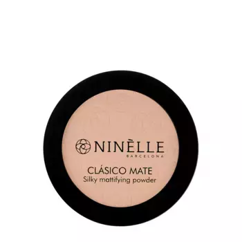 NINELLE Пудра легкая матовая, №202 розово-бежевый / CLASICO MATE 8 гр