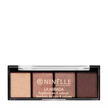 NINELLE Тени для век 4 оттенка, №502 нюдовый сатиновый / LA MIRADA 3,4 гр